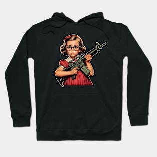 The Little Girl and a Gun Hoodie